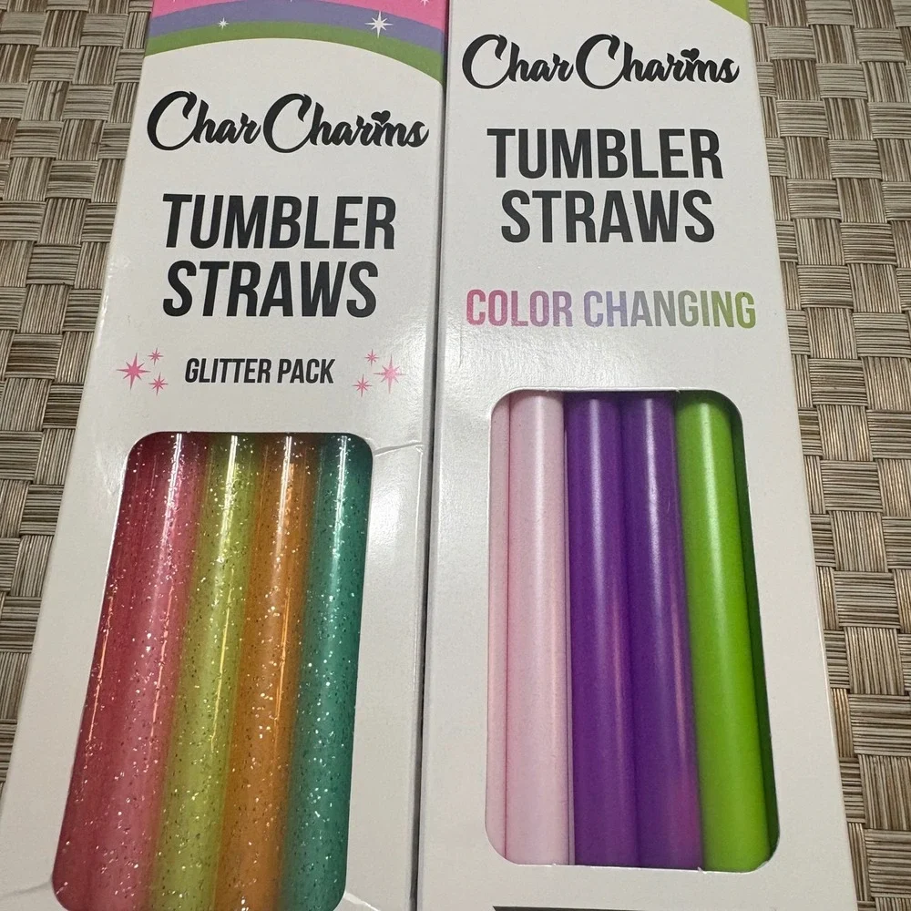 CharCharms tumbler straws